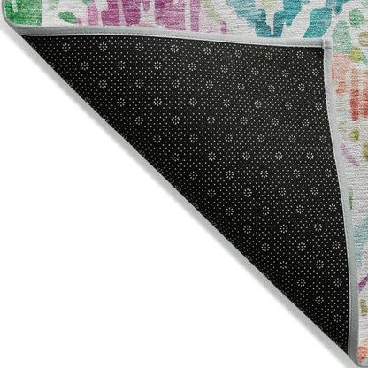 LOOMLAN Rugs Nova Teal Washable Indoor-Outdoor Rug