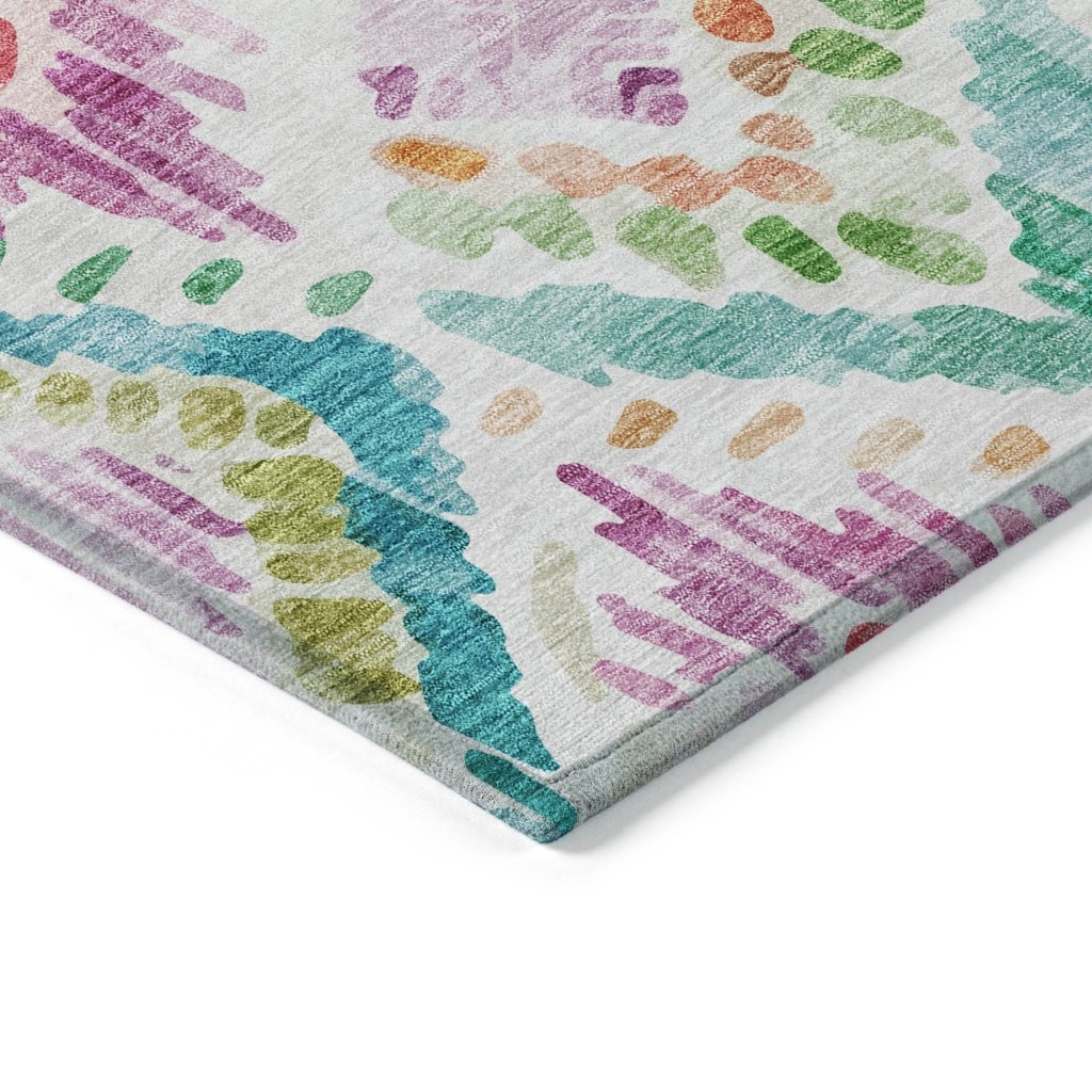 LOOMLAN Rugs Nova Teal Washable Indoor-Outdoor Rug