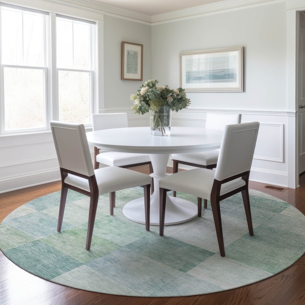 LOOMLAN Rugs Novanta Blue Washable Indoor-Outdoor Rug