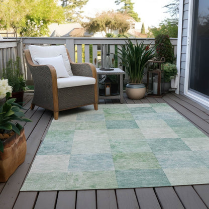LOOMLAN Rugs Novanta Blue Washable Indoor-Outdoor Rug