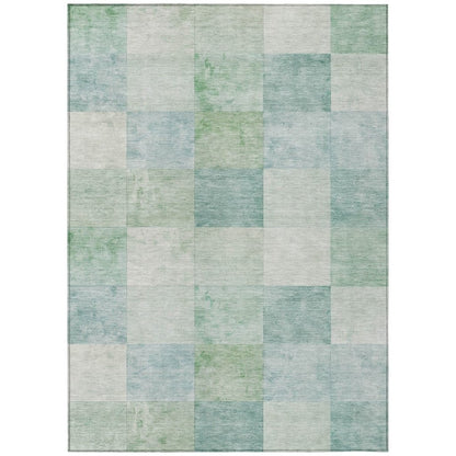LOOMLAN Rugs Novanta Blue Washable Indoor-Outdoor Rug