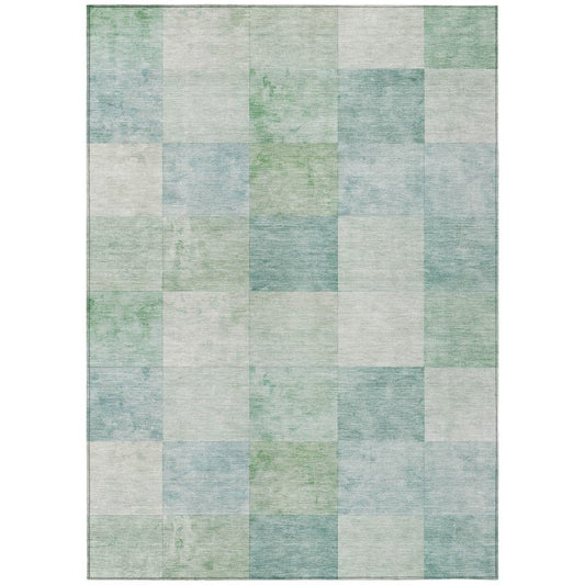 LOOMLAN Rugs Novanta Blue Washable Indoor-Outdoor Rug
