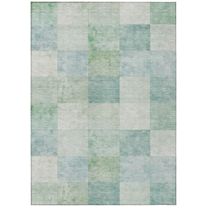 LOOMLAN Rugs Novanta Blue Washable Indoor-Outdoor Rug