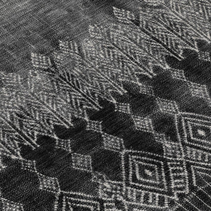LOOMLAN Rugs Novelle Black Washable Indoor-Outdoor Rug