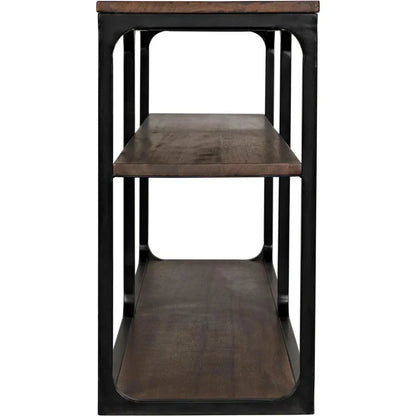 Noir Novie Brown Console Table With Storage