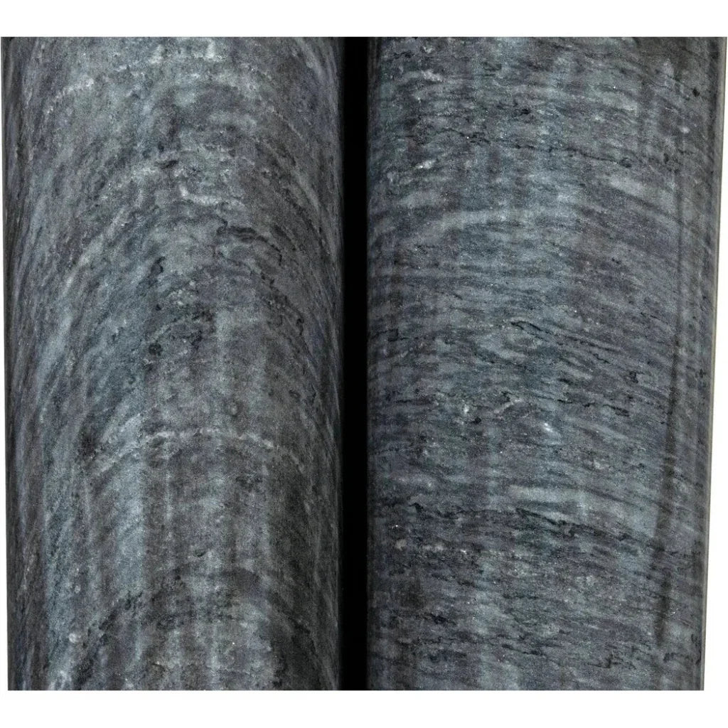 Noir Nox Round Marble Side Table