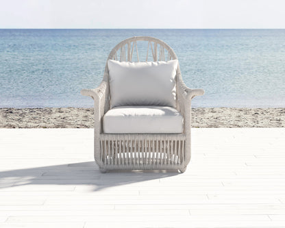 Dana Rope Premium Comfort Weather-Resistant Outdoor Wing Chair