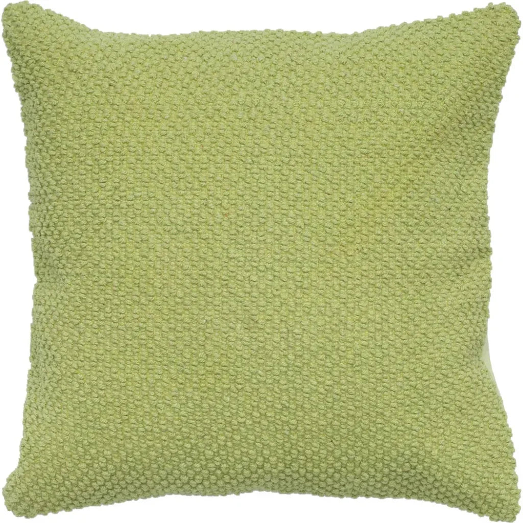 Nubby Retro Throw Pillow With Down Insert