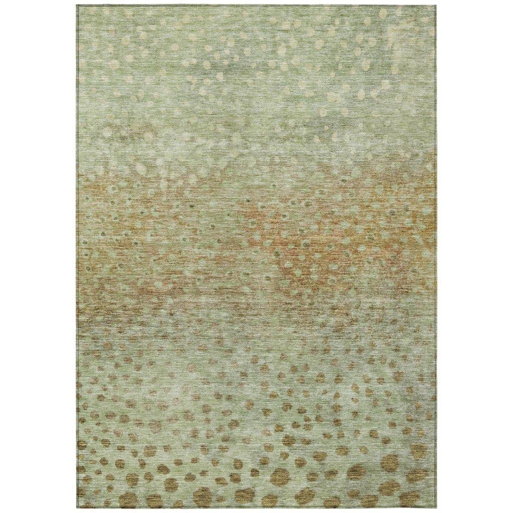 LOOMLAN Rugs Nuvane Aloe Washable Indoor-Outdoor Rug