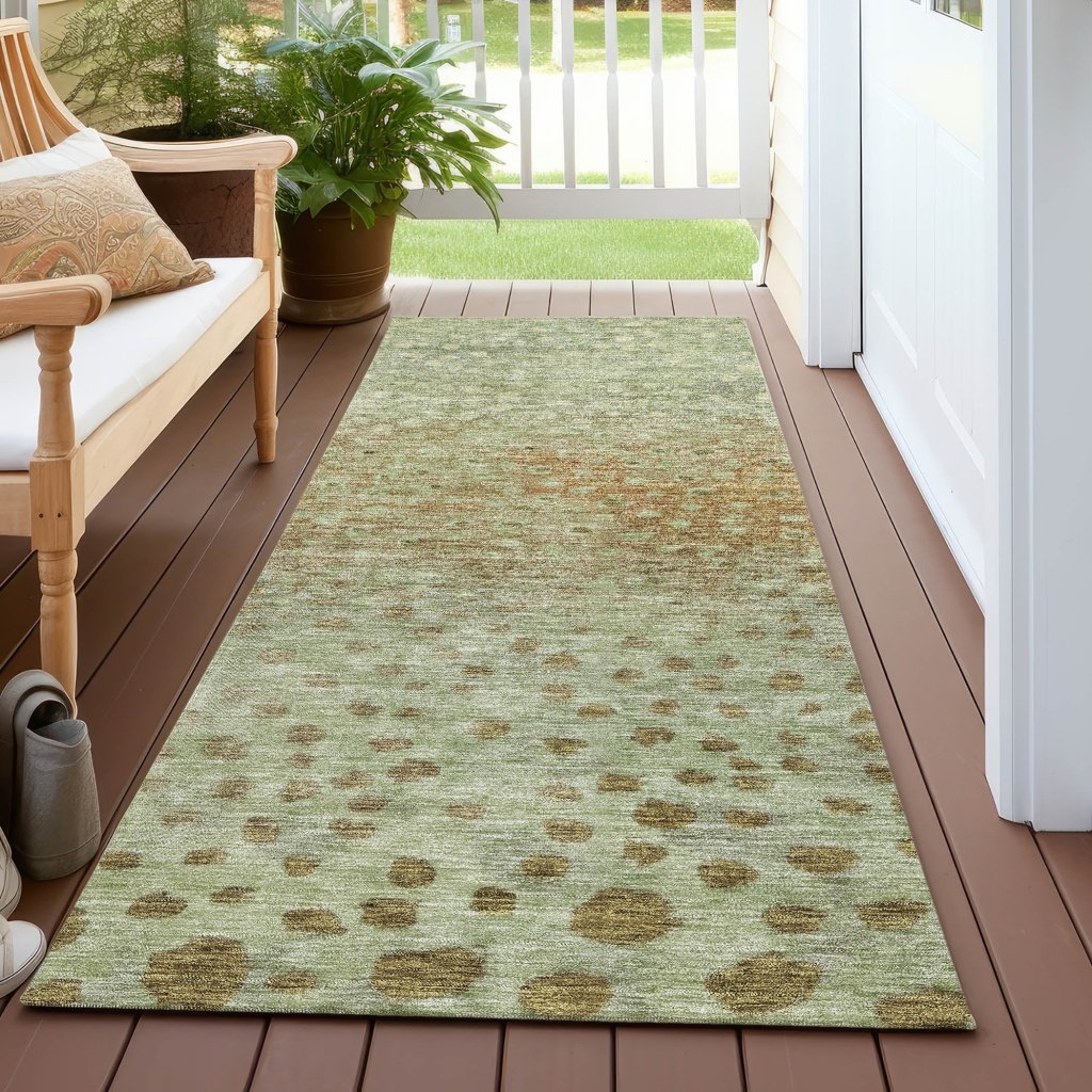 LOOMLAN Rugs Nuvane Aloe Washable Indoor-Outdoor Rug