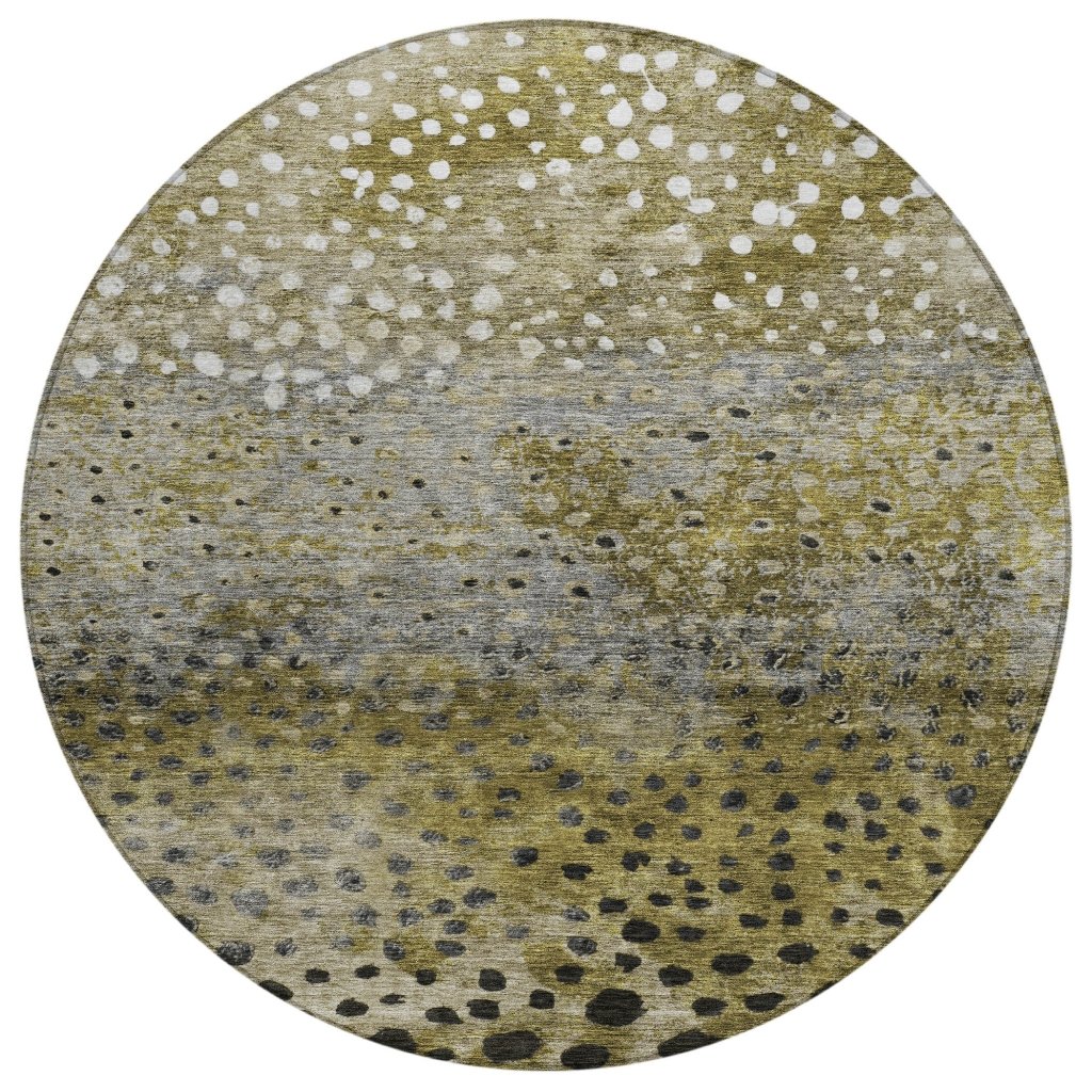 LOOMLAN Rugs Nuvane Brown Washable Indoor-Outdoor Rug