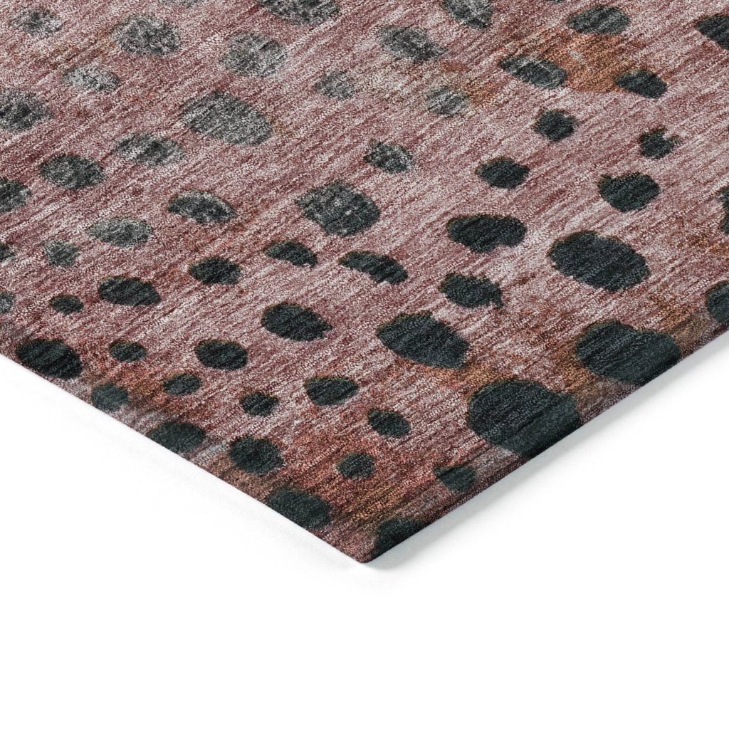 LOOMLAN Rugs Nuvane Orange Washable Indoor-Outdoor Rug