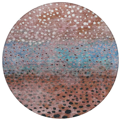 LOOMLAN Rugs Nuvane Orange Washable Indoor-Outdoor Rug