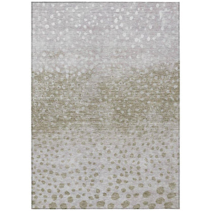 LOOMLAN Rugs Nuvane Taupe Washable Indoor-Outdoor Rug