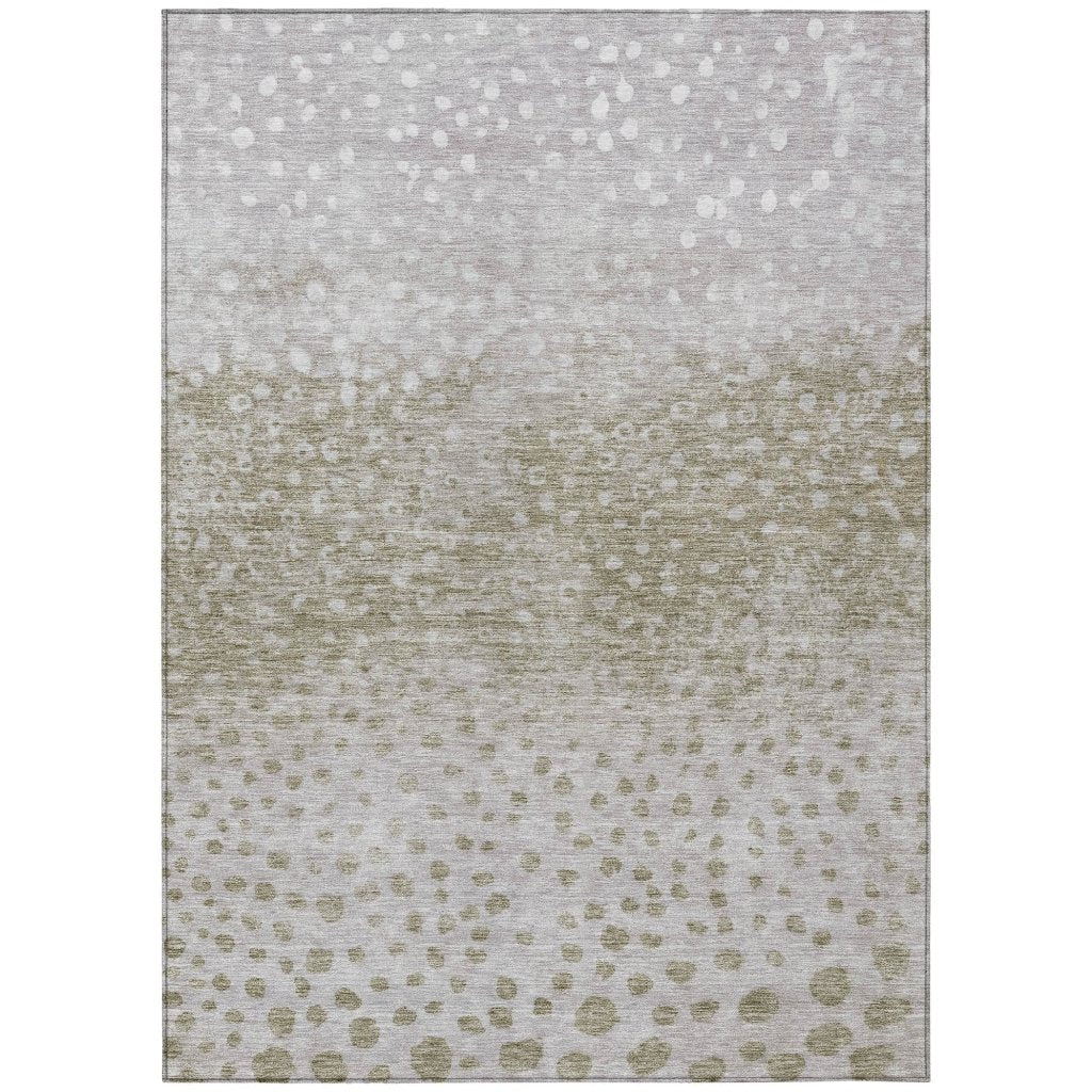 LOOMLAN Rugs Nuvane Taupe Washable Indoor-Outdoor Rug
