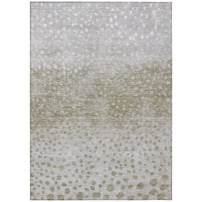 LOOMLAN Rugs Nuvane Taupe Washable Indoor-Outdoor Rug