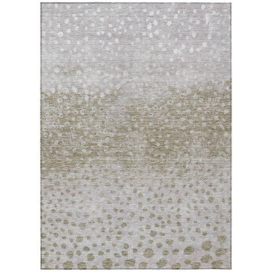 LOOMLAN Rugs Nuvane Taupe Washable Indoor-Outdoor Rug
