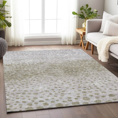 LOOMLAN Rugs Nuvane Taupe Washable Indoor-Outdoor Rug
