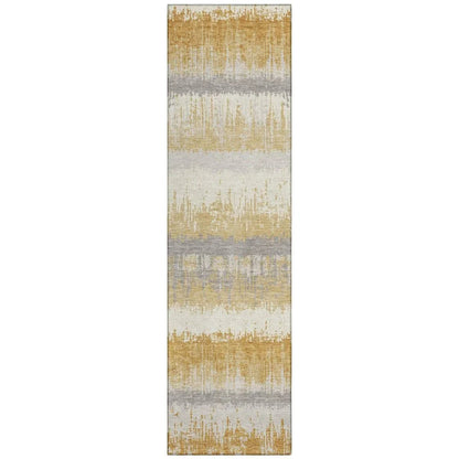 LOOMLAN Rugs Nyelle Gold Washable Indoor-Outdoor Rug