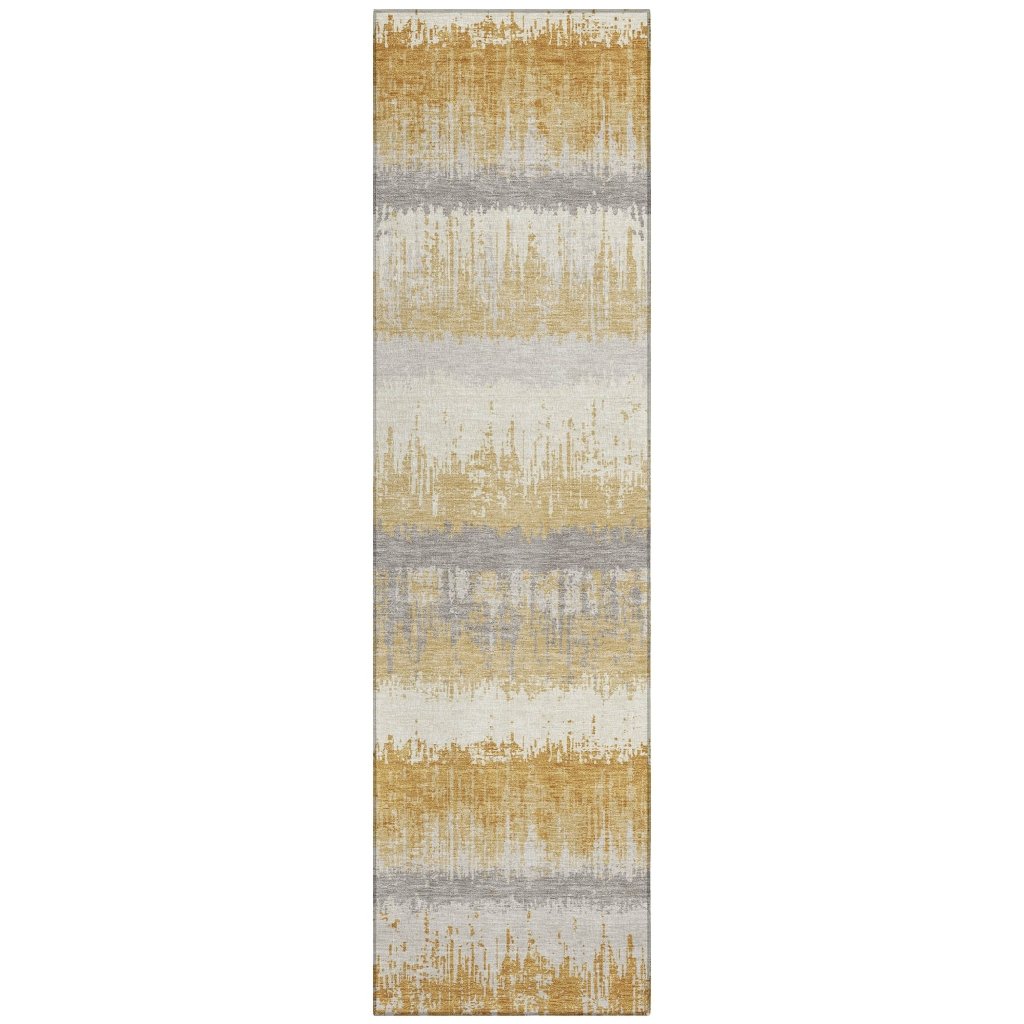 LOOMLAN Rugs Nyelle Gold Washable Indoor-Outdoor Rug