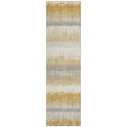 LOOMLAN Rugs Nyelle Gold Washable Indoor-Outdoor Rug