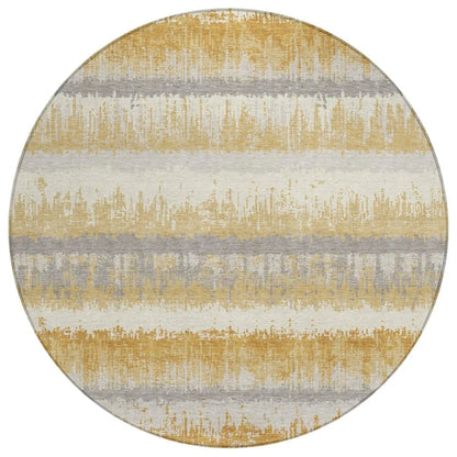 LOOMLAN Rugs Nyelle Gold Washable Indoor-Outdoor Rug
