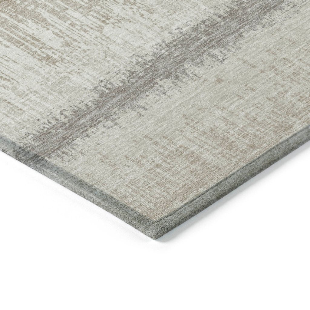 LOOMLAN Rugs Nyelle Ivory Washable Indoor-Outdoor Rug