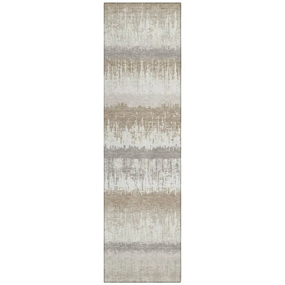 LOOMLAN Rugs Nyelle Ivory Washable Indoor-Outdoor Rug