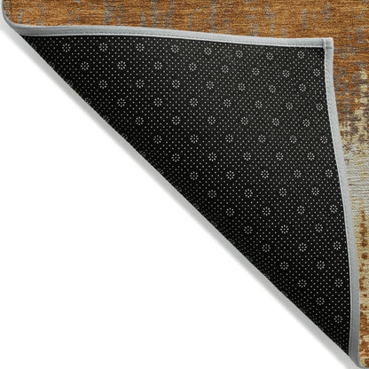 LOOMLAN Rugs Nyelle Mocha Washable Indoor-Outdoor Rug