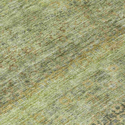LOOMLAN Rugs Nymara Green Washable Indoor-Outdoor Rug