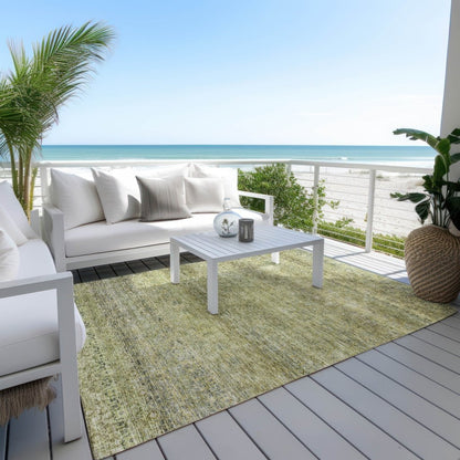LOOMLAN Rugs Nymara Green Washable Indoor-Outdoor Rug