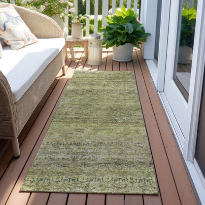 LOOMLAN Rugs Nymara Green Washable Indoor-Outdoor Rug