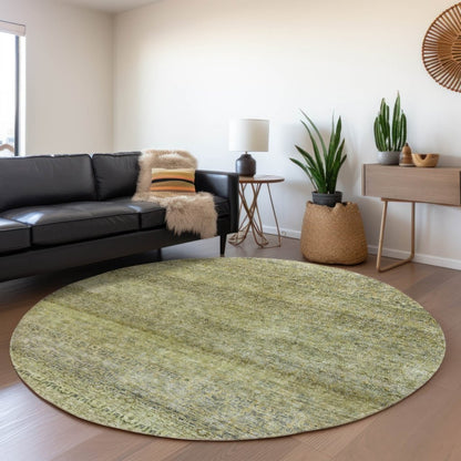 LOOMLAN Rugs Nymara Green Washable Indoor-Outdoor Rug