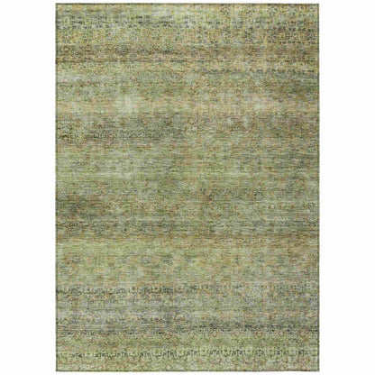 LOOMLAN Rugs Nymara Green Washable Indoor-Outdoor Rug