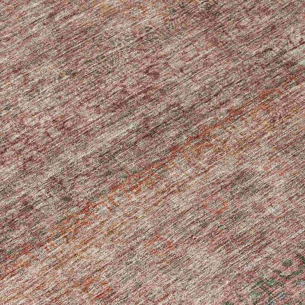 LOOMLAN Rugs Nymara Orange Washable Indoor-Outdoor Rug