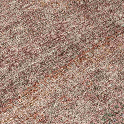 LOOMLAN Rugs Nymara Orange Washable Indoor-Outdoor Rug