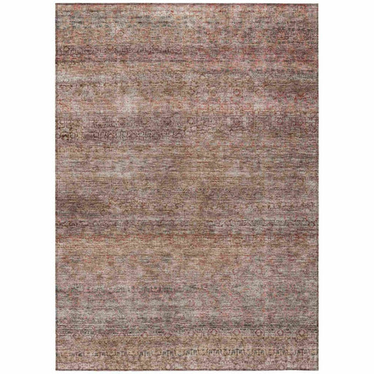 LOOMLAN Rugs Nymara Orange Washable Indoor-Outdoor Rug