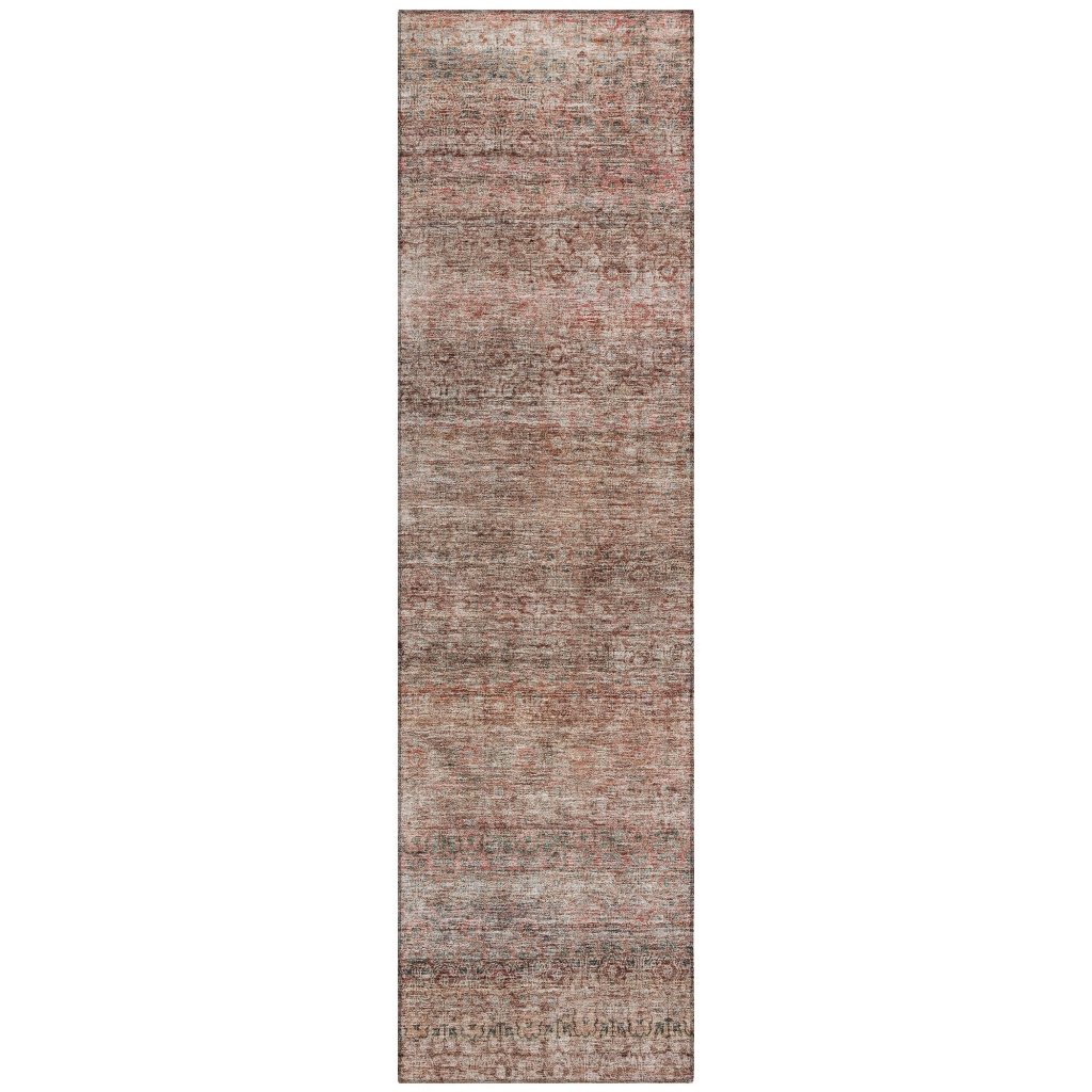 LOOMLAN Rugs Nymara Orange Washable Indoor-Outdoor Rug