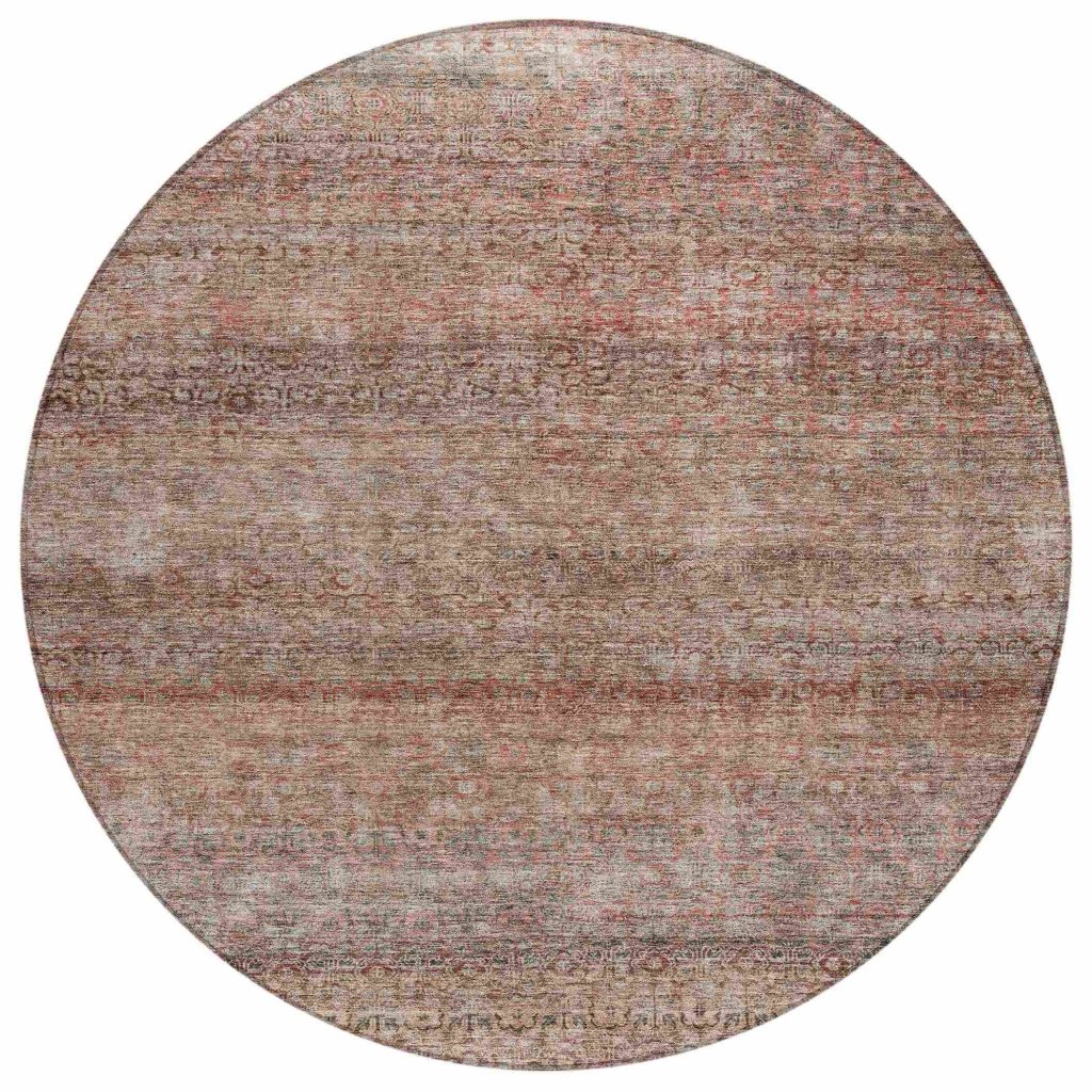 LOOMLAN Rugs Nymara Orange Washable Indoor-Outdoor Rug