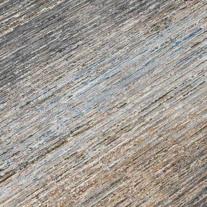 LOOMLAN Rugs Nyra Gray Washable Indoor-Outdoor Rug