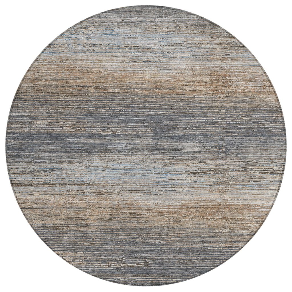 LOOMLAN Rugs Nyra Gray Washable Indoor-Outdoor Rug