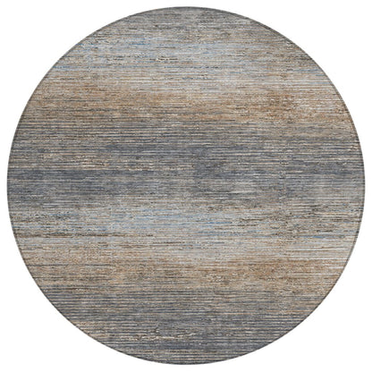 LOOMLAN Rugs Nyra Gray Washable Indoor-Outdoor Rug