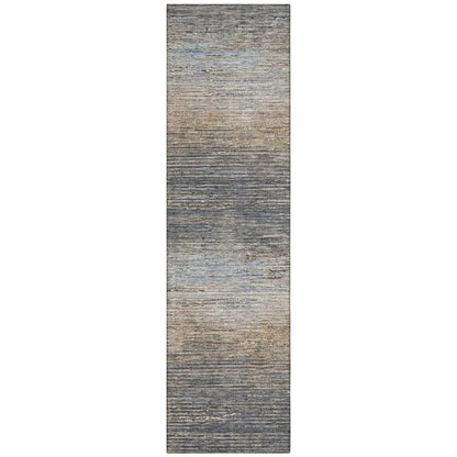 LOOMLAN Rugs Nyra Gray Washable Indoor-Outdoor Rug