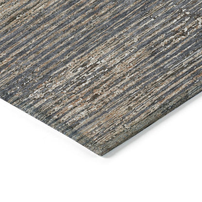 LOOMLAN Rugs Nyra Gray Washable Indoor-Outdoor Rug