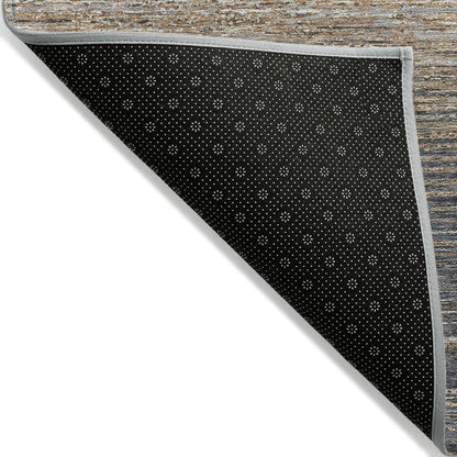 LOOMLAN Rugs Nyra Gray Washable Indoor-Outdoor Rug