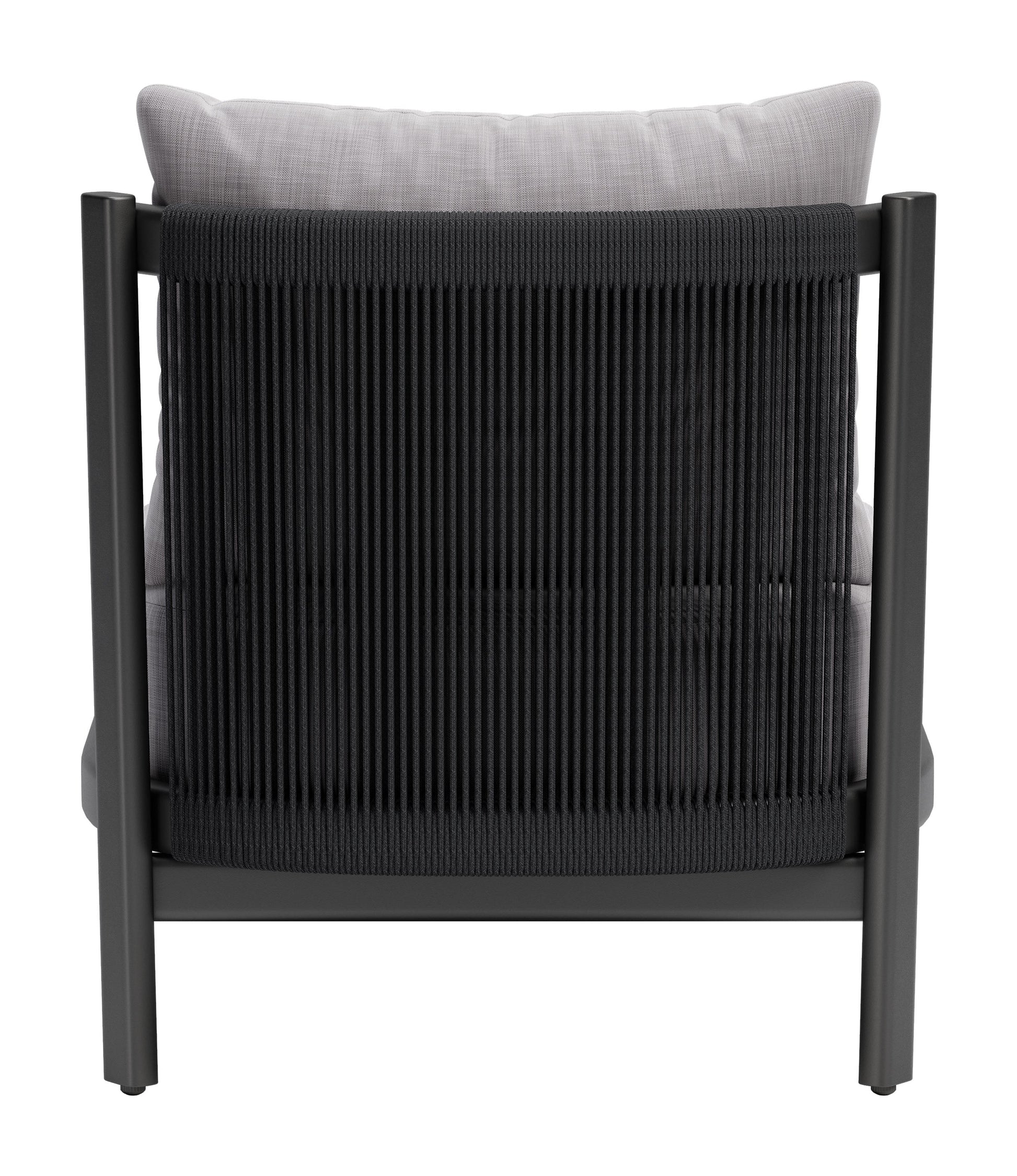 Zuo Modern Horizon Aluminum Gray Armless Accent Chair