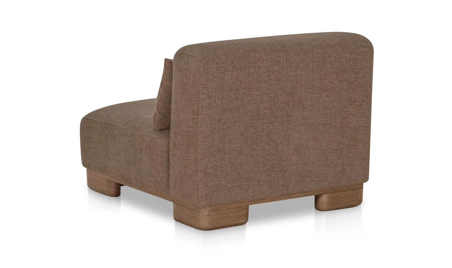 June Performance Fabric Armless Slipper Chair