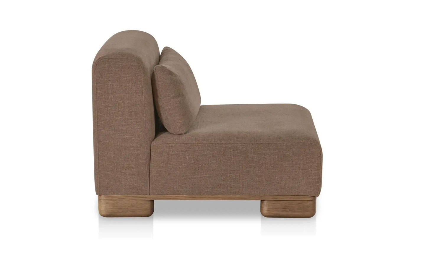 June Performance Fabric Armless Slipper Chair