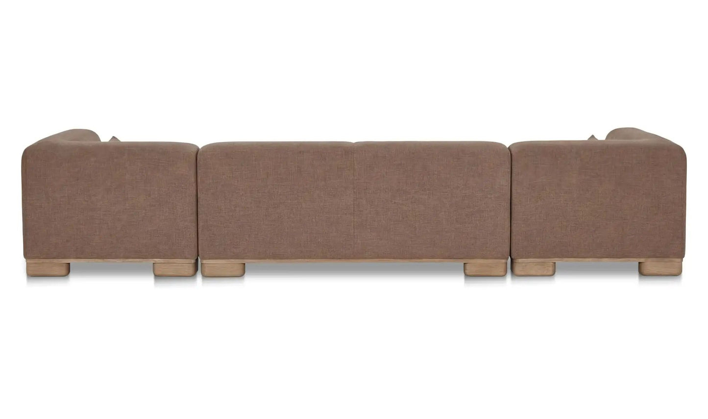 June Performance Fabric U-Shaped Modular Sectional