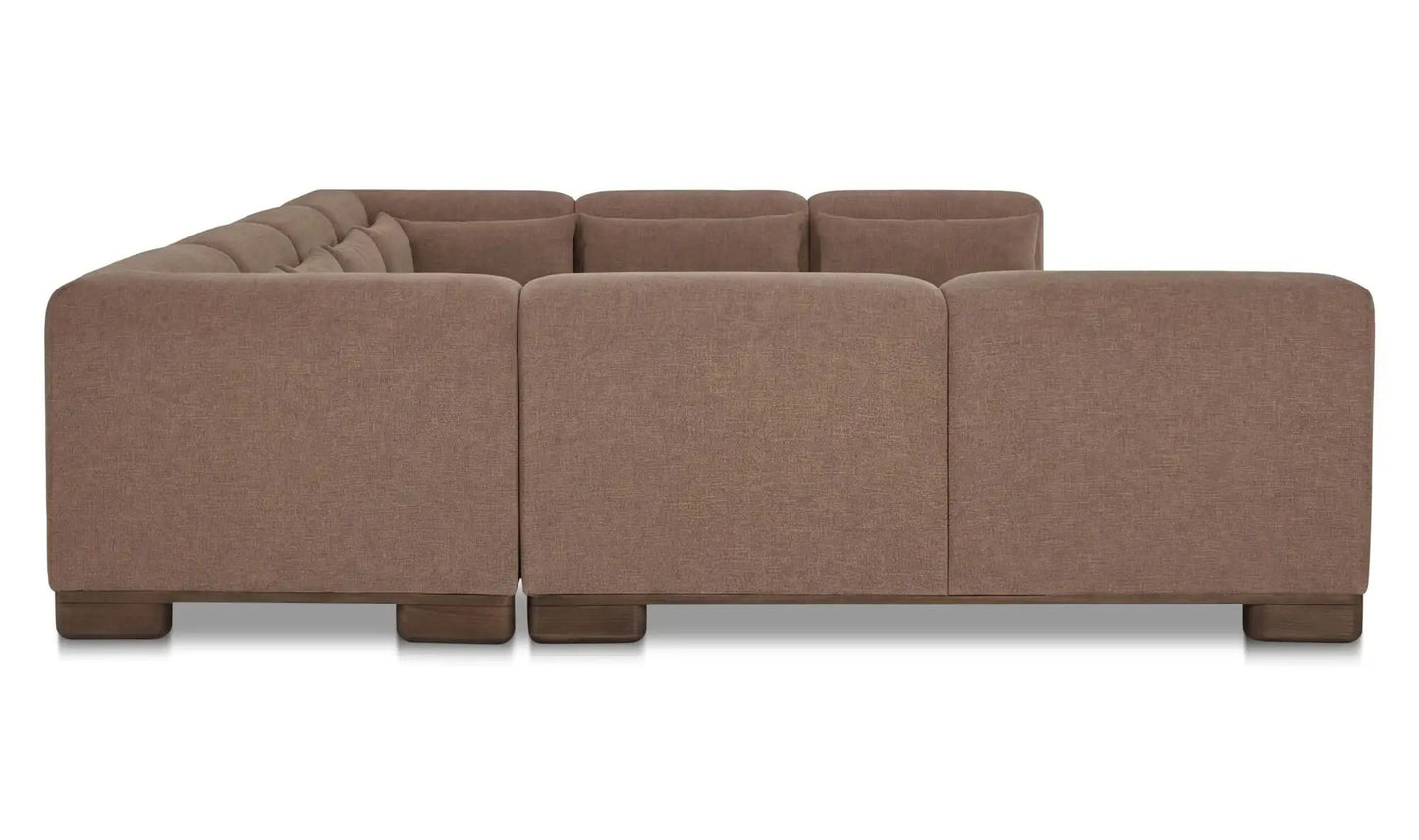 June Performance Fabric U-Shaped Modular Sectional